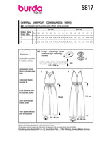 Patron Burda n°5817 : Combinaison