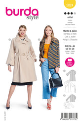 Patron Burda n°5824 : Manteau & veste