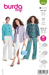 Patron Burda n°5830 : Veste