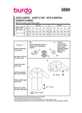 Burda boss n ° 5860: jacket & coat