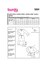 Patron Burda n°5884 : Robe & Blouse