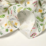 Cotton print herbalist white background