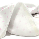 Cotton stung printed pea white background