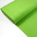 Bord-côte tubulaire vert pomme vendu au mètre