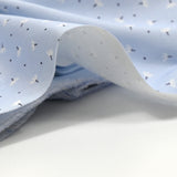 Cotton dive printed dandelion light blue background
