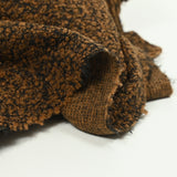 Black -style woolen orange -brown lining