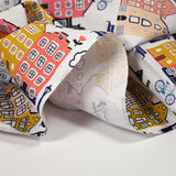 Ambiente de algodón estampado atmósfera de fondo blanco