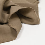 Crêpe viscosa bordado bordado de fondo de aurore taupe brown