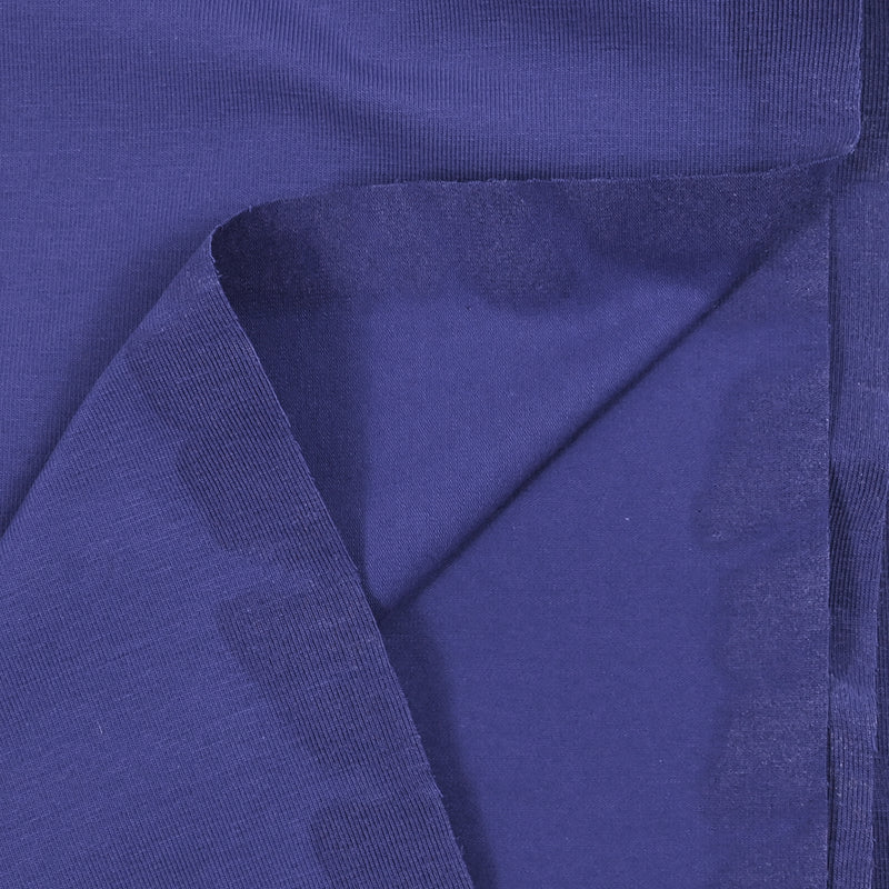 Jersey coton Bio bleu indigo