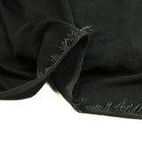 Jersey de coton fin et doux noir