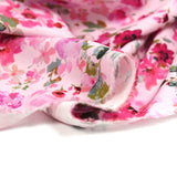Imprimir flores rosa viscosa Fondo rosa