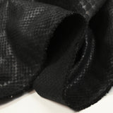 Velours polyester effet serpent fond noir