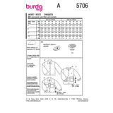 Burda boss n ° 5706: jacket
