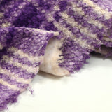 Billy woolen pile loop purple and broken white tiles