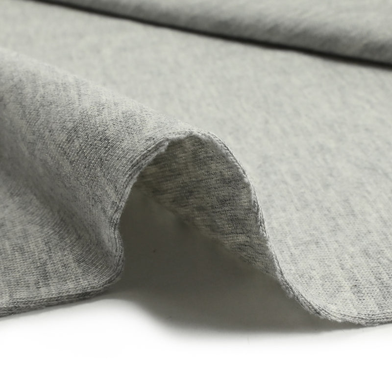 Jersey de coton gris chiné