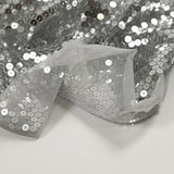 Gray sequin tulle