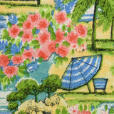 Beautiful summer printed polycoton at the beach