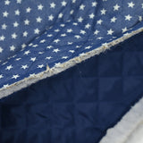 Chambray matelassé imprimé étoiles