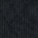 Velours de polyester côtelé matelassé noir