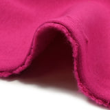 Tissu sweat minkee épais fuchsia