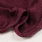 Maille Bianca côtelée rouge bordeaux