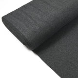 Bord-côte tubulaire anthracite chiné vendu au mètre