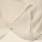 Crepé georgette de seda a rayas tono sobre tono blanco roto