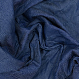 Chambray matelassé uni bleu