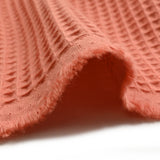 Cotton 100% Marsala honeycomb