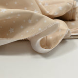 Algodón de algodón impreso en estrella beige