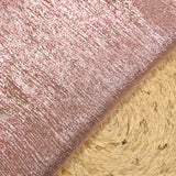 Lamé de soie rose flamingo