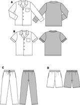 Patron n°6741 : Pyjama homme