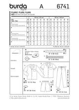 Patron n°6741 : Pyjama homme