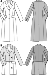 Patron n ° 6845: jacket, long coat