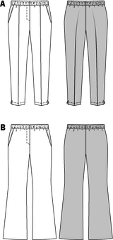 Patron n ° 6859: elastic pants at the waist