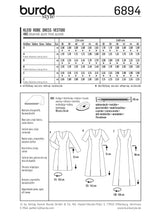 Patron n ° 6894: V -neck dress