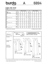 Patron n ° 6894: V -neck dress