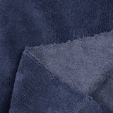 Navy blue bamboo sponge fabric sold per meter