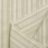 Polyester and linen with Lurex golden stripes Mia natural background