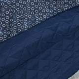 Chambray matte printed tie and dye circle in petals
