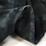 Sergé de coton élasthanne tie & dye gris bleu
