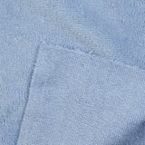 Tela de esponja de bambú azul bebé vendida por metro