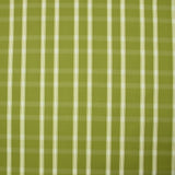 Polycoton tissé-teint ligne blanche contrastante écru fond vert olive