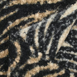 Beige and black tiger lining