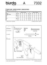 Patron n°7332 : Déguisement Chemise de Pirate