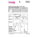 Burda boss n ° 5704: dress & tunic