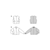 Burda Boss N ° 5698: chaleco y chaqueta