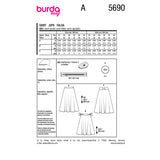 Burda boss n ° 5690: skirt