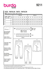 Burda Kids boss n ° 9211: pants