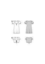 Burda Kids boss n ° 9214: dress & blouse